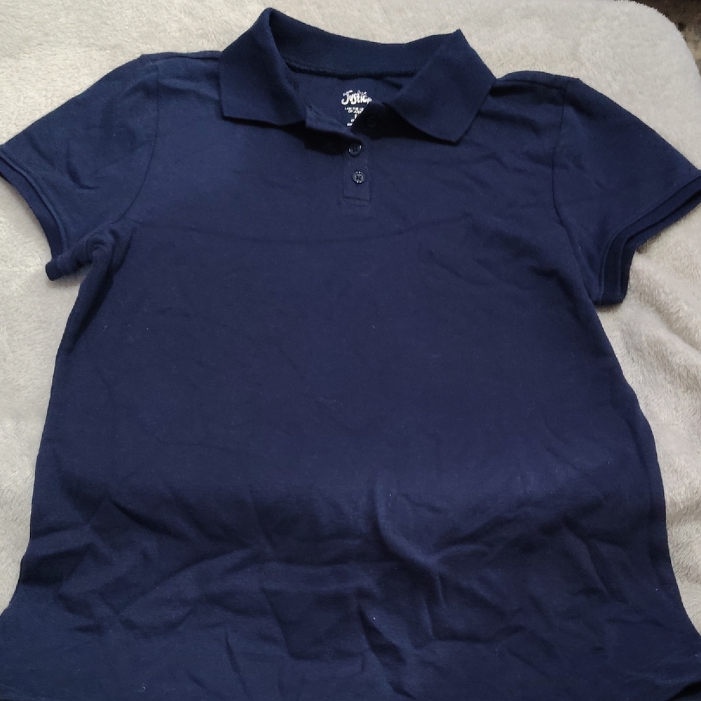 Jolie Dark Blue Kids Polo Shirt